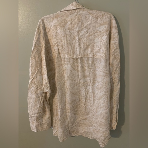 American eagle oversized button down blouse small tropical floral - Picture 6 of 6